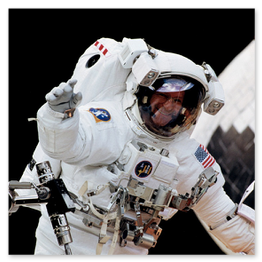 Claude Nicollier pendant sa sortie EVA Mission STS-103