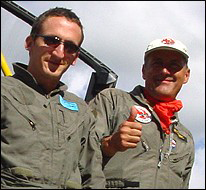 Vol Hunter Trainer avec Yann Stragiotti au Musée Clin d'Ailes 20 août 2004