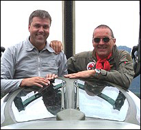 Vol Hunter Trainer avec Luc Amiguet au Musée Clin d'Ailes 22 juin 2004