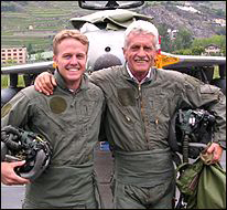 Vol Hunter Trainer avec Roland de Gouemens au Musée Clin d'Ailes 22 juin 2004